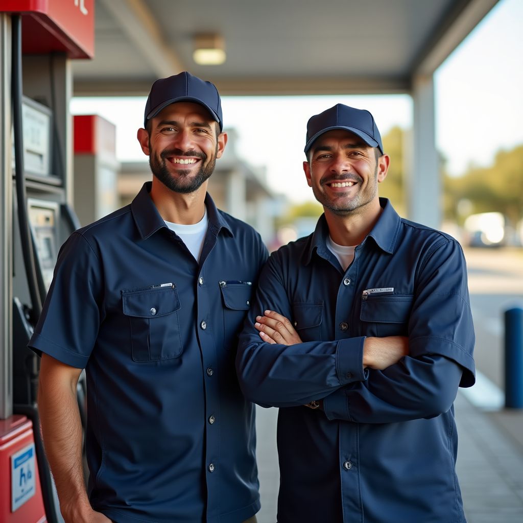 Equipo profesional estación de servicio